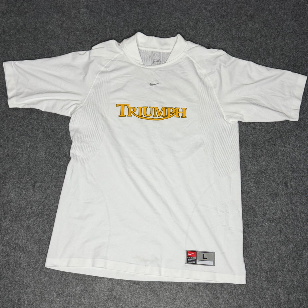 Nike Team Triumph 14 Jersey Mens‎ Large White Mesh Training Shirt Sportswear